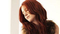 Woman fur freckles redheads Elle Alexandra