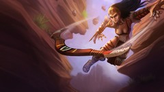 Woman game League of Legends Sivir boomerang