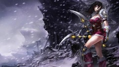 Woman game League of Legends Sivir boomerang