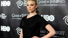 Woman game of thrones blondes blue eyes black dress York 