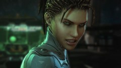 Woman game video starcraft blurred background starcraft ii 