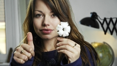 Woman German brown eyes brunettes Cosma Shiva Hagen