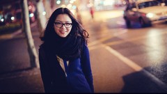 Woman glasses asians brunettes models girls with glasses 