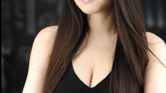 Woman glasses asians girls