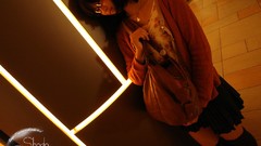 Woman glasses asians skirts bangs Climax Shodo