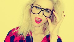 Woman glasses blondes blue eyes models amber heard girls with 