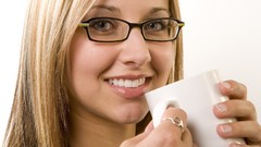 Woman glasses faces mugs blondes smiling long hair models girls 