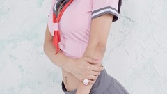 Woman glasses stomach asians skirts brunettes school uniforms 