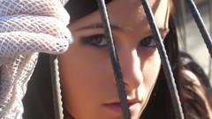 Woman gloves handcuffs brunettes maids bondage models cages