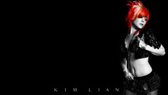 Woman gloves text redheads