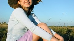 Woman grass outdoors amateurs