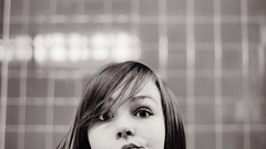 Woman grayscale monochrome faces