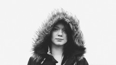 Woman grayscale pale skin Lass-model Julie Kennedy