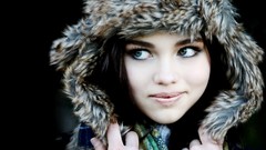 Woman green eyes brunettes india eisley