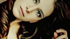 Woman green eyes brunettes models turkish Ezgi Asaroglu