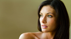 Woman green eyes faces