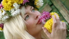 Woman green eyes Met-Art magazine Lilu C