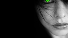 Woman green eyes Photo
