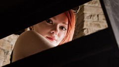 Woman green eyes redheads pale skin Lass-model Julie Kennedy