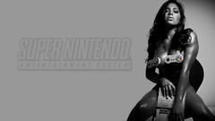 Woman grey grayscale Super Nintendo