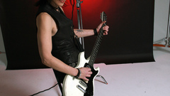 Woman guitars Rock Music