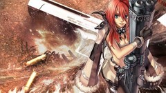 Woman Guns Anime minigun artwork