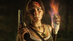 Woman Guns torch tomb raider