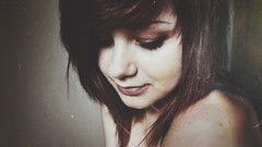 Woman haircut scene retro close-up vintage hairstyle teenager 