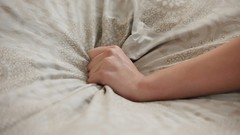 Woman hands beds blondes models X-Art magazine Mia M