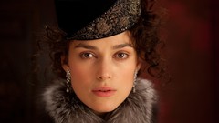 Woman hats Anna Karenina Keira Knightley faces brown eyes curly 