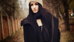 Woman hats brunettes models BH