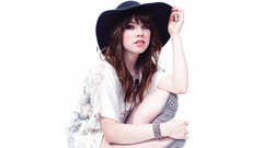 Woman hats brunettes singers carly rae jepsen Simple Background