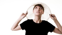 Woman hats brunettes singers short hair Mallu Magalhães