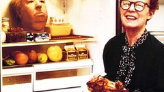 Woman head retro Wax Alfred Hitchcock fridge