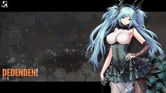 Woman headphones artist blue hair pantyhose sano toshihide 