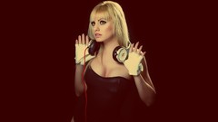 Woman headphones DJ blondes alexandra stan Dr.Dre sucks beats 