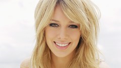 Woman Hilary Duff blondes smiling famous
