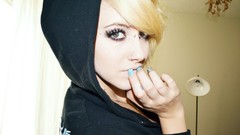 Woman hoodies blondes piercings Indi (GodsGirls)