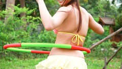 Woman hoop Natsumi Kamata gi hula