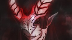 Woman horns demons artwork fantasy art Twilight Princess long 