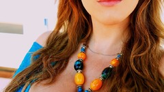 Woman ice cream sunglasses