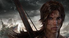 Woman injury tomb raider lara croft artwork video games fantasy 