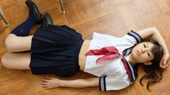 Woman Japanese sailor schoolgirls asians school uniforms models 