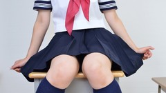 Woman Japanese sailor schoolgirls school uniforms models Sayaka 