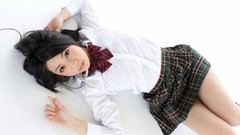 Woman Japanese schoolgirls asians brunettes school uniforms 