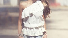 Woman jeans April Shorts Jessica Alba magazines models upscaled 