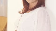 Woman jeans blue eyes