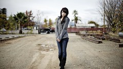 Woman jeans brunettes Taylor McCutchan Breana Rich