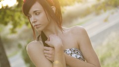 Woman jeans brunettes Taylor McCutchan Breana Rich