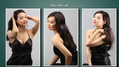 Woman jeans fashion models Korean potraits Min Ah shin min ah